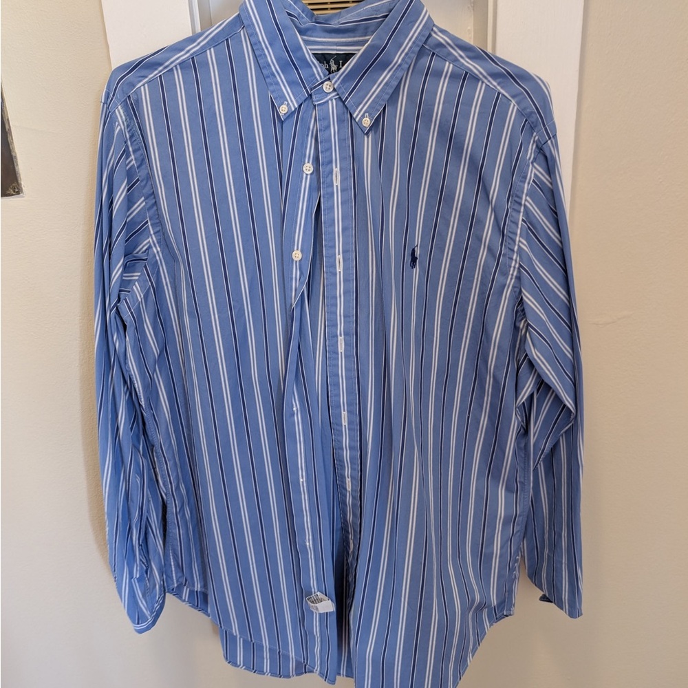 Blue Striped Men's Shirt